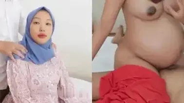 Ukhti Hijab Hamil Cantik Pasrah Di Hotel